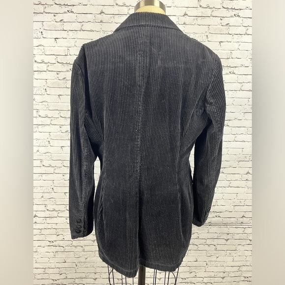 Newport News | black 100% cotton, corduroy elongated jacket size 10 - Picture 4 of 11
